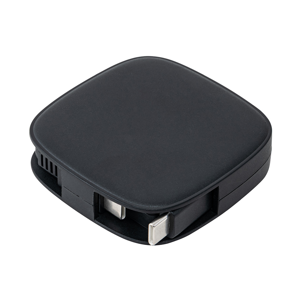 ナカバヤシ 片側巻取りケーブル Type-C PD60W/ブラック UPD-R04BK (tm)の商品画像