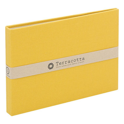 布クロスアルバム Terracotta【テラコッタ】 ナカバヤシ/ポケットアルバム/2L判ヨコ/イエロー TER-2LP-85-Y