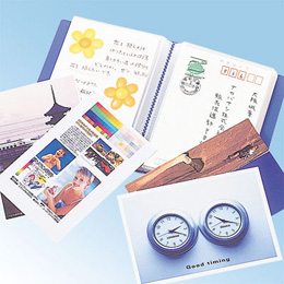 ナカバヤシ はがきホルダー クリアブック/はがき用 60枚収納 CB4072-B ブルー