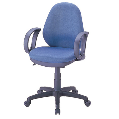 ナカバヤシ OAチェア 肘付タイプ CGN-302B ブルー)