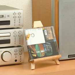 ナカバヤシ 木製イーゼル 卓上タイプ SS EZ-S01DMダーク木目