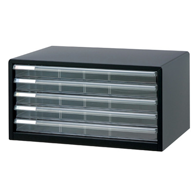 ナカバヤシ アバンテV2 レターケース A3 浅5段 A3L-55 クロ