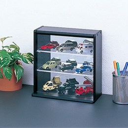 ナカバヤシ コレクションケース ミニ 透明アクリル棚板タイプ CCM-N001BK