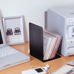 ナカバヤシ ブックエンド Pタイプ L ブラック BE-P301BK