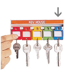 ナカバヤシ キーハウスホルダー 小型ホルダー KH-1-アオ