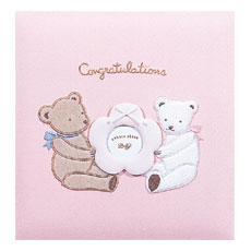 ナカバヤシ フエルアルバム L誕生タイニーベアー ア-LB-529-Pピンク