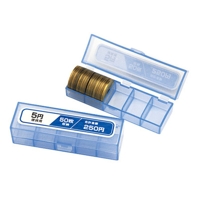 ナカバヤシ コインケース ブルー/5円×50枚 NC-3005