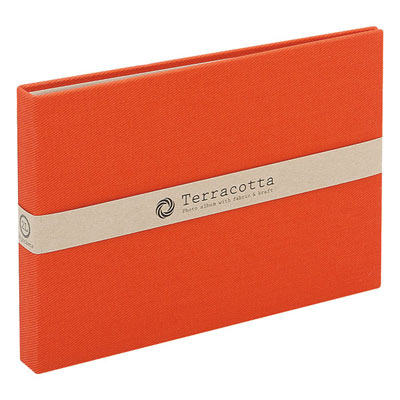 布クロスアルバム Terracotta【テラコッタ】 ナカバヤシ/ポケットアルバム/2L判ヨコ/レッド TER-2LP-85-R