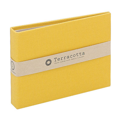 布クロスアルバム Terracotta【テラコッタ】 ナカバヤシ/ポケットアルバム/L判ヨコ/イエロー TER-LP-70-Y