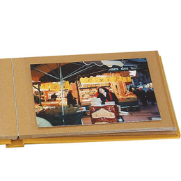 布クロスアルバム Terracotta【テラコッタ】 ナカバヤシ/ブック式フリ-アルバム/L判1段/ブルー TER-L1B-110-B