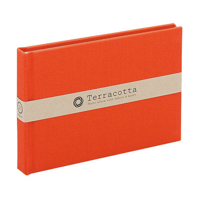 布クロスアルバム Terracotta【テラコッタ】 ナカバヤシ/ブック式フリ-アルバム/L判1段/レッド TER-L1B-110-R
