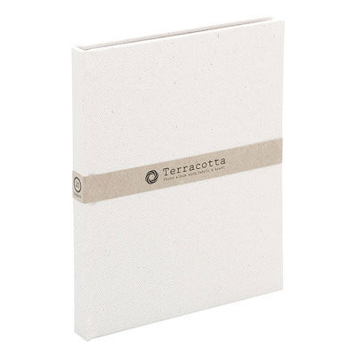 布クロスアルバム Terracotta【テラコッタ】 ナカバヤシ/ブック式フリ-アルバム/L判2段/ホワイト TER-L2B-140-W