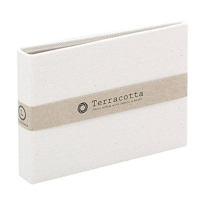 布クロスアルバム Terracotta【テラコッタ】 ナカバヤシ/ポケットアルバム/L判ヨコ/ホワイト TER-LP-70-W
