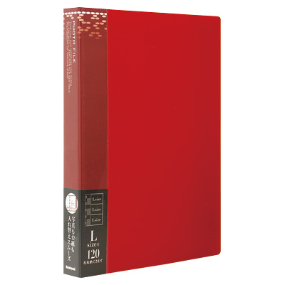 ナカバヤシ バインダー式ポケットアルバム フォトファイル アS-MY-141-R レッド