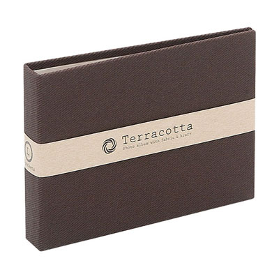 布クロスアルバム Terracotta【テラコッタ】 ナカバヤシ/ポケットアルバム/L判ヨコ/ブラウン TER-LP-70-BR