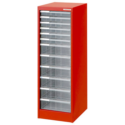 ナカバヤシ アバンテV2 フロアケース A4 浅6深6段 AF-H12 レッド