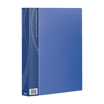 ナカバヤシ A4クリアブック 80ポケット ベーシックカラー CB1035B-N ブルー