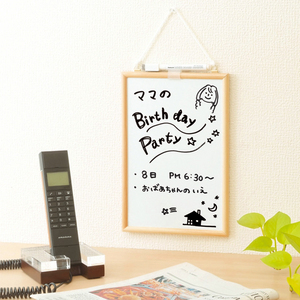 ナカバヤシ ウッドホワイトボード・ミニ/Lサイズ WBM-002