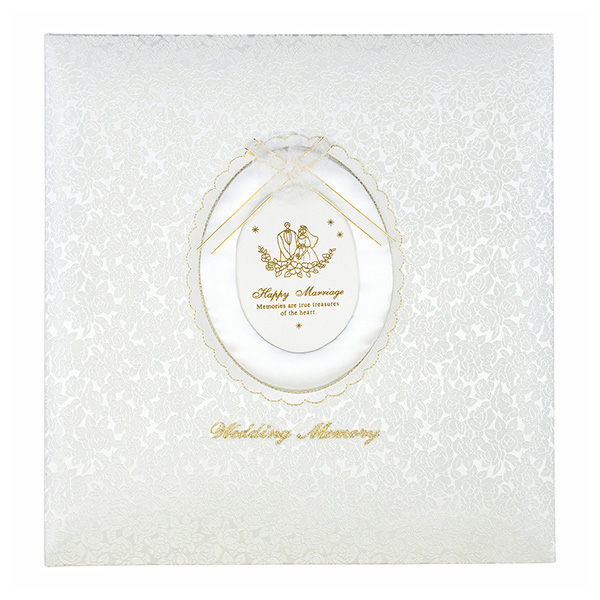 ナカバヤシ フエルアルバム 婚礼用 ウエディングメモリー ア-LK-609/N-W ホワイト