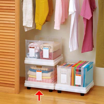 ナカバヤシ かたづけベスト キャパティEベースクリア×ホワイト CEB-W5-W