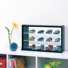 ナカバヤシ コレクションケース ミニワイド 透明アクリル棚板タイプ CCM-N002BK