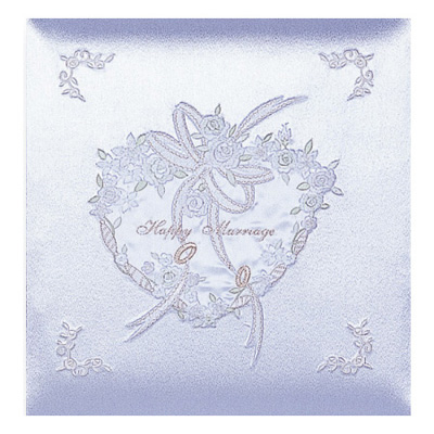 【★刺繍名入れ代込】ナカバヤシ フエルアルバム 婚礼用 ハッピーマリッジ ア-OLK-107/N-W ホワイト