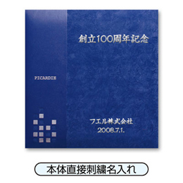 【★刺繍名入れ代込】ナカバヤシ フエルアルバム ピカルディー アH-LG-500-B ブルー