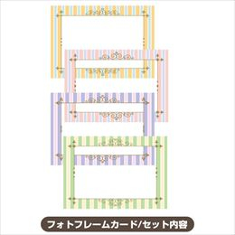 ナカバヤシ フォトフレームカード4枚組/ボーダー PFC-302-3