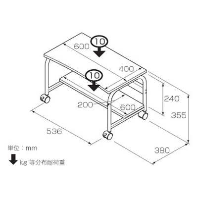 ナカバヤシ マルチラック MD-201NM ナチュラル木目