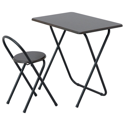 【20%OFF】送料無料ナカバヤシ 折りたたみデスク&チェア FDC-101DM ダーク木目