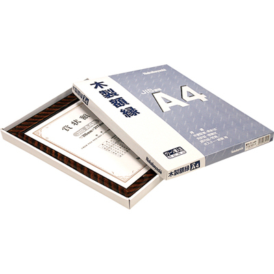 ナカバヤシ 木製賞状額 金ラック JIS B4判 箱入り フ-KW-105J-H