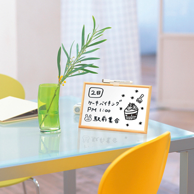 ナカバヤシ ウッドホワイトボード・ミニ/Sサイズ WBM-001