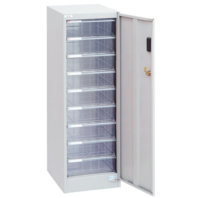 ナカバヤシ アバンテV2 セキュリティフロアケース A4タテ型 深9段 AF-SM9 ニューグレー