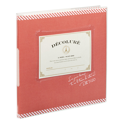 アルバムナカバヤシ かける~の台紙アルバム(KAKERUNO)/デコルーレ/ブックタイプ/M/レッド アK-MB-201-R #102#