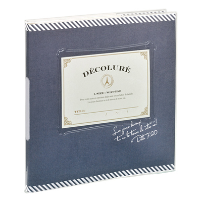 アルバムナカバヤシ かける~の台紙アルバム(KAKERUNO)/デコルーレ/ブックタイプ/M/ブルー アK-MB-201-B #102#