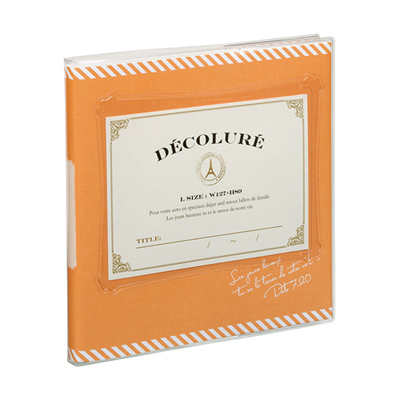 アルバムナカバヤシ かける~の台紙アルバム(KAKERUNO)/デコルーレ/ブックタイプ/S/イエロー アK-SB-101-Y #102#