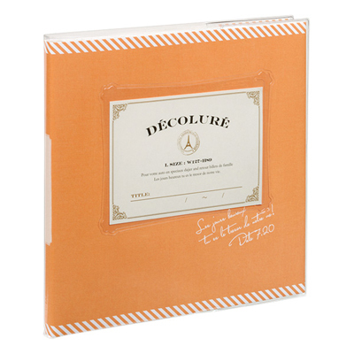 アルバムナカバヤシ かける~の台紙アルバム(KAKERUNO)/デコルーレ/ブックタイプ/M/イエロー アK-MB-201-Y #102#