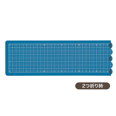 ナカバヤシ 折りたたみカッティングマット A2 1/4サイズ CTMO-A201-DB ダークブルー