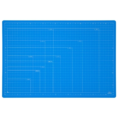 ナカバヤシ 折りたたみカッティングマット A3サイズ CTMO-A3-SB スカイブルー