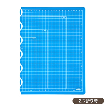 ナカバヤシ 折りたたみカッティングマット A3サイズ CTMO-A3-SB スカイブルー