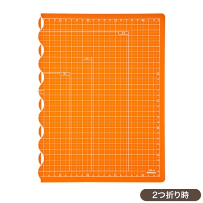 ナカバヤシ 折りたたみカッティングマット A3サイズ CTMO-A3-OR オレンジ