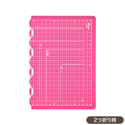 ナカバヤシ 折りたたみカッティングマット A4サイズ CTMO-A4-P ピンク