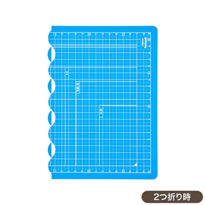 ナカバヤシ 折りたたみカッティングマット A4サイズ CTMO-A4-SB スカイブルー