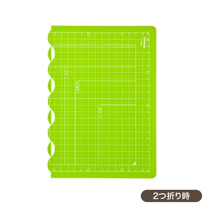 ナカバヤシ 折りたたみカッティングマット A4サイズ CTMO-A4-G グリーン