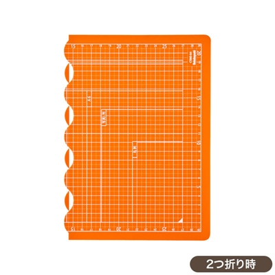 ナカバヤシ 折りたたみカッティングマット A4サイズ CTMO-A4-OR オレンジ