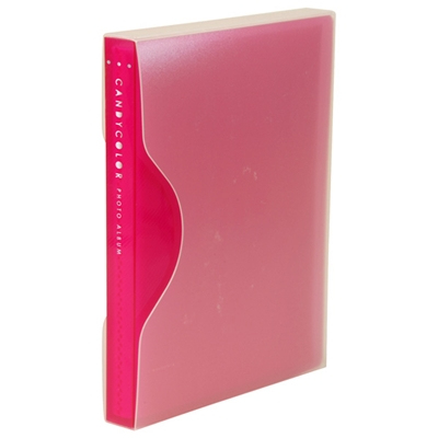 ナカバヤシ キャンディカラー 80 ポケットアルバム L判80枚収納 アカ-CPL-80-P ピンク