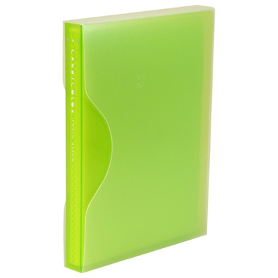 ナカバヤシ キャンディカラー 80 ポケットアルバム L判80枚収納 アカ-CPL-80-YG イエローグリーン