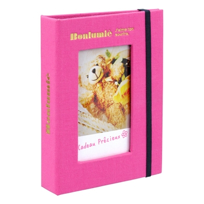 ナカバヤシチェキポケットアルバム/20枚収納TOSY-CK-20-P/M ピンク