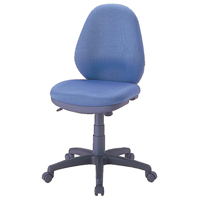 ナカバヤシ OAチェア 肘なしタイプ CGN-301B ブルー)