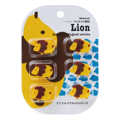 ナカバヤシ アニマル マグネット  AMG-F01L（ライオン)